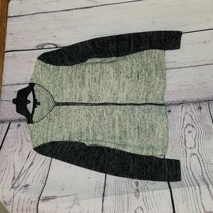 Talbott Medium petite zip cardigan Gray